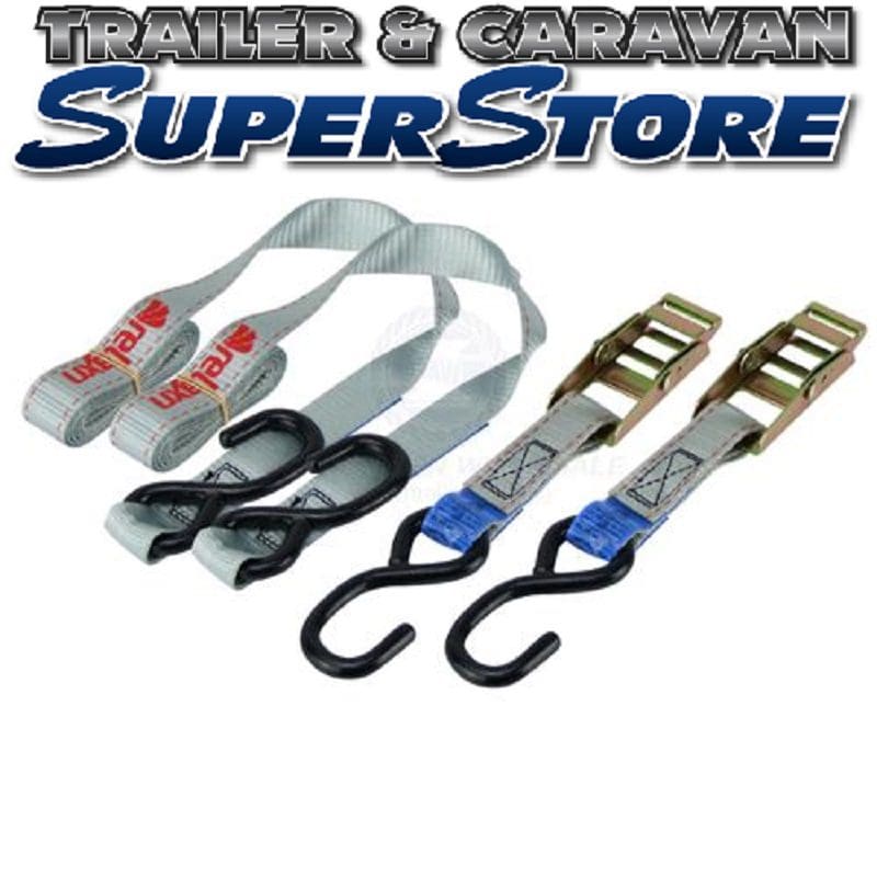 2 inch Cambuckle Strap with Plate Trailer Hooks
